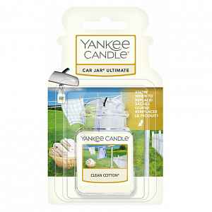 YANKEE CANDLE Luxusní visačka do auta Clean Cotton 1 ks