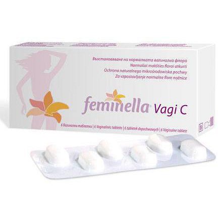 Feminella Vagi C 6 vaginálních tablet