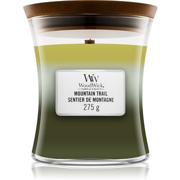 Woodwick Trilogy Mountain Trail vonná svíčka s dřevěným knotem 275 g