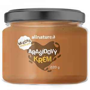 Allnature Arašídové máslo s mléčnou čokoládou 220 g