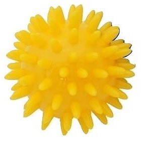 KineMAX Hedgehog Masážní míček ježek 6cm žlutý