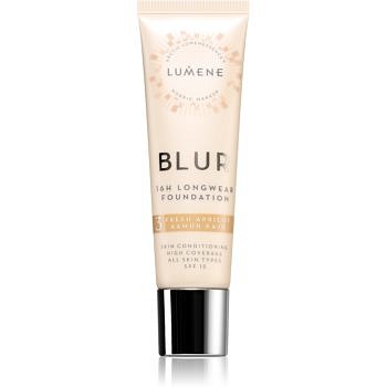 Lumene Blur 16h Longwear Foundation dlouhotrvající make-up SPF 15 odstín 3 Fresh Apricot