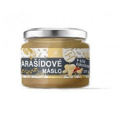 Allnature Arašídové máslo s bílou čokoládou 220 g