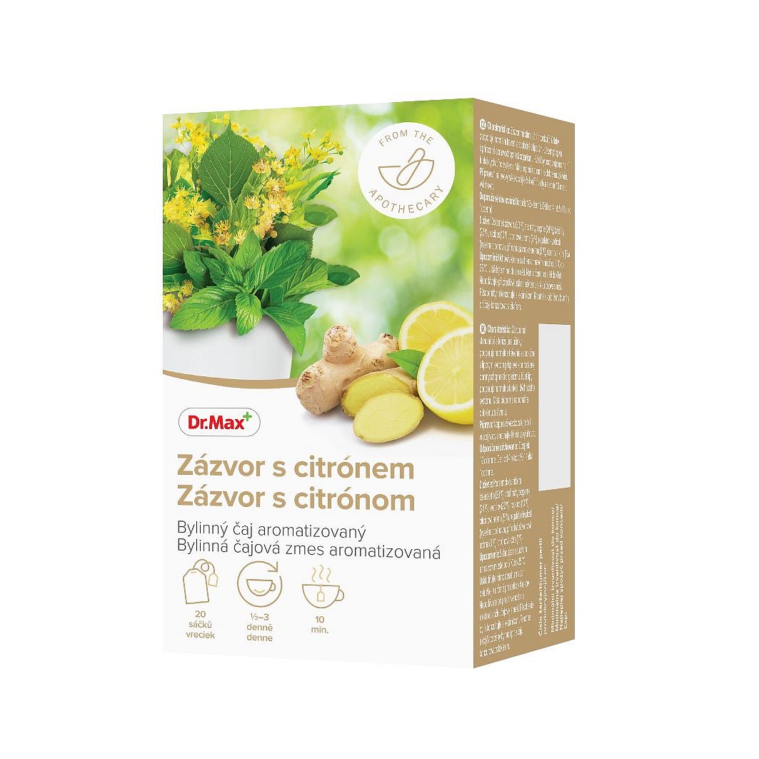 Dr.Max Zázvor s citrónem bylinný čaj 20x1,5 g