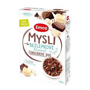 Emco Mysli bezlepkové čokoládové duo 340 g