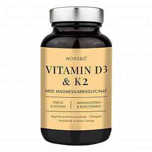 Nordbo Vitamin D3 & K2 & Magnesium 90 kapslí