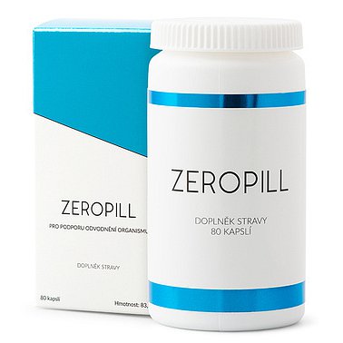 Zeropill pro podporu odvodnění organismu, 20 denní kúra, 80 kapslí