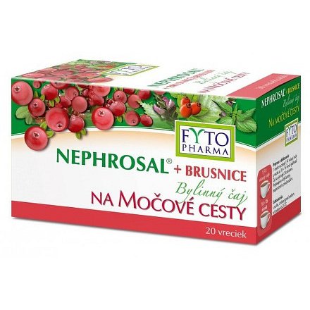 NEPHROSAL® + brusinky bylinný čaj na močové cesty 20x1,5g