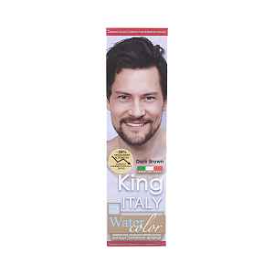 Permanentní barva pro muže na vlasy a vousy Kléral King Italy Water Color - tmavě hnědá (KIG01)