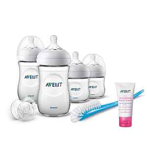 Philips AVENT Novorozenecká startovní sada Natural + Krém na bradavky 30 ml