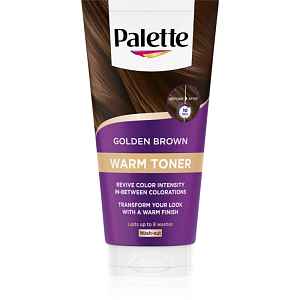 Schwarzkopf Palette Warm Toner maska pro teplé odstíny hnědých vlasů odstín Golden Brown 150 ml