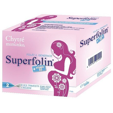 Chytré miminko superfolin 2 MAMA tbl.60+cps.60