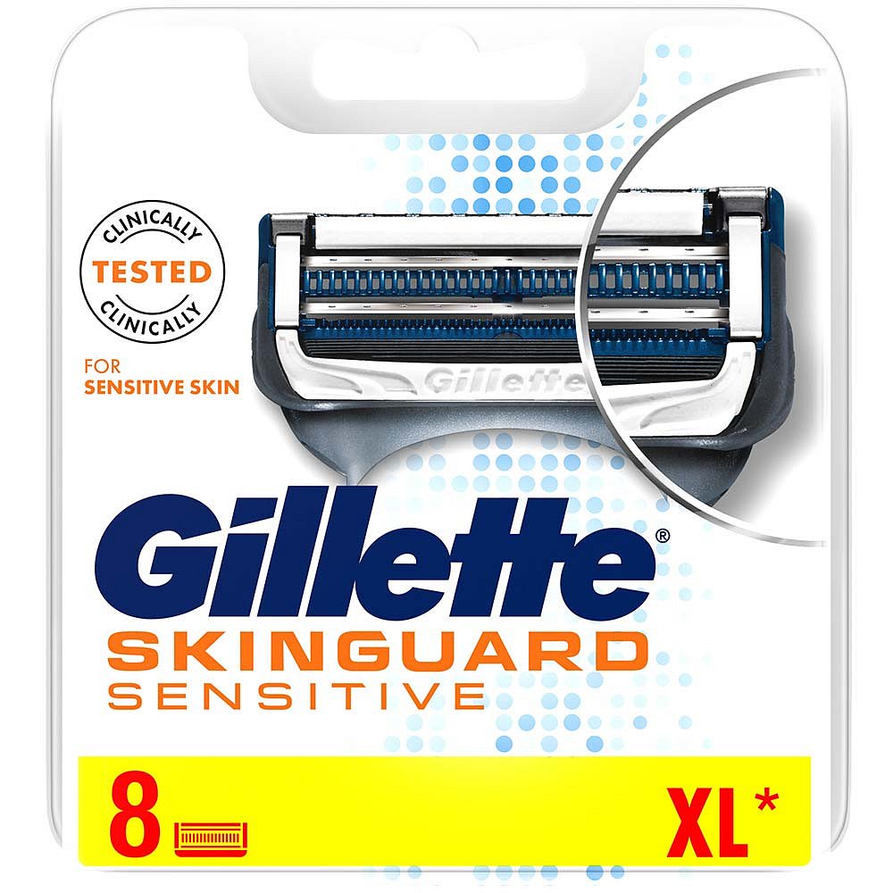 GILLETTE Skinguard Sensitive pánské náhradní hlavice 8 ks