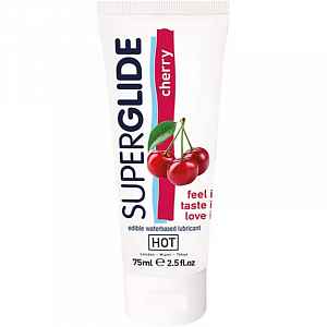 Hot SUPERGLIDE třešňový lubrikační gel Cherry (75 ml)