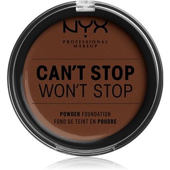 NYX Professional Makeup Can't Stop Won't Stop pudrový make-up odstín 22.7. Deep Walnut 10,7 g