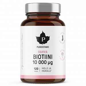 Puhdistamo Biotin Strong 10 000 µg 120 kapslí