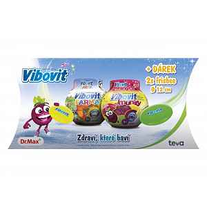 Vibovit Vánoční balení želé multivitaminy 2x50 ks + dárek 2x Frisbee