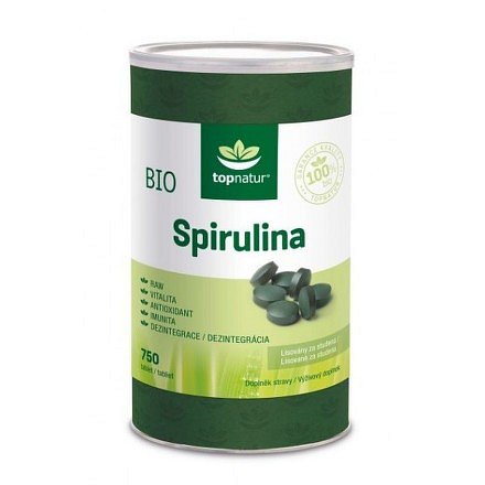 BIO Spirulina tablety TOPNATUR - 750 tablet