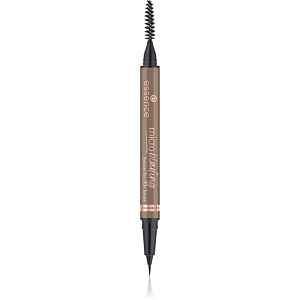 essence Microblading tužka na obočí se štětečkem odstín 03 Neutral Brown 0.6 ml