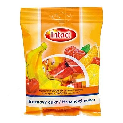 Intact sáček hroznový cukr OVOCNÝ MIX s vit.C 75g