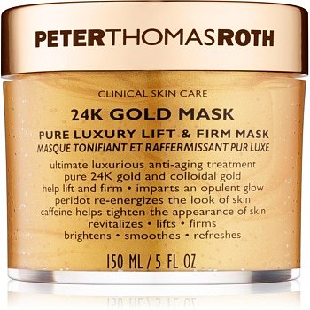 Peter Thomas Roth 24K Gold luxusní zpevňující maska na obličej s liftingovým efektem 150 ml