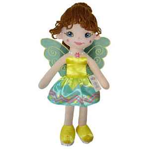 TULIMI Hadrová panenka Florentýna, 45 cm - zelená