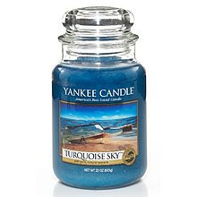 Yankee Candle Turquoise Sky Candle ( tyrkysové nebe ) - Vonná svíčka 411.0 g