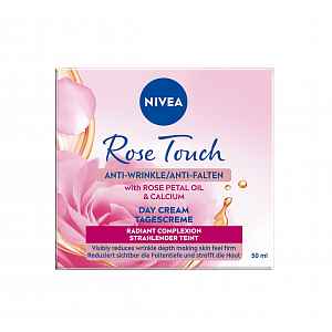 Nivea Rose Touch denní krém proti vráskám 50 ml