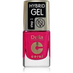 Delia Cosmetics Coral Nail Enamel Hybrid Gel gelový lak na nehty odstín 147 11 ml