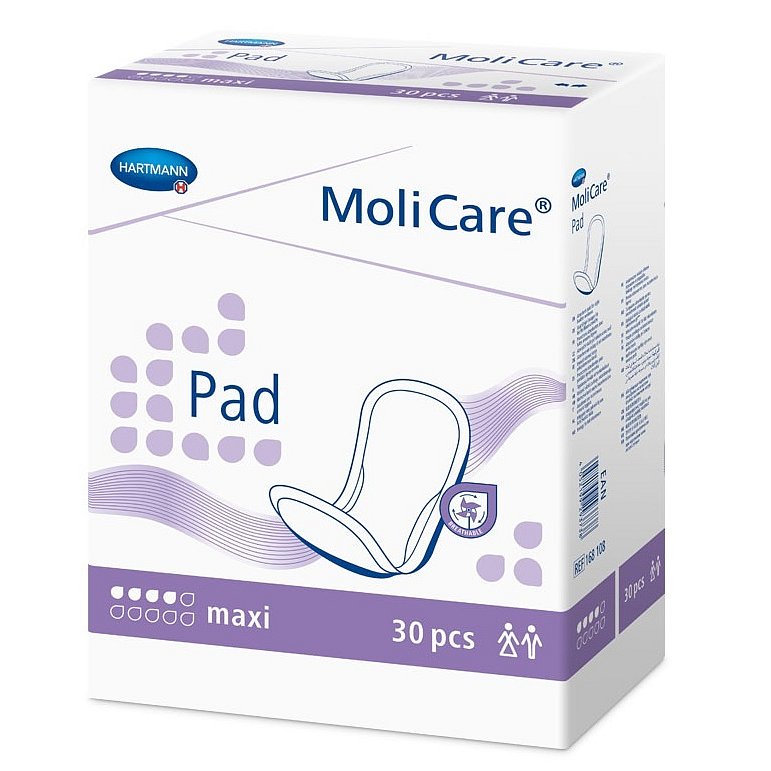 II. jakost MoliCare Pad 4kapky Maxi P30 /MoliMed Comfort maxi