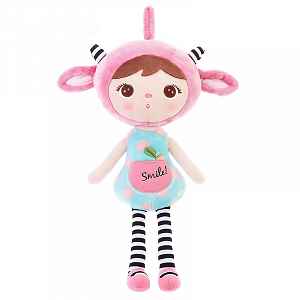 TULIMI Metoo Hadrová panenka Smile, 50cm - sv. modrá