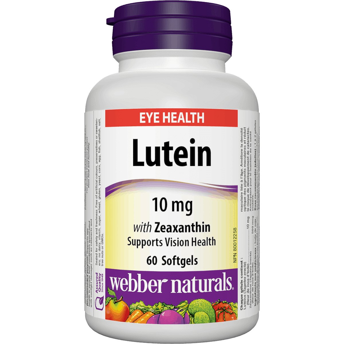 Webber Naturals Lutein 10mg 60 tobolek