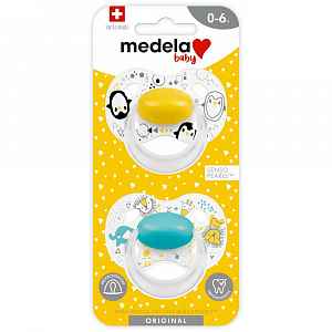 Medela Baby Original Dudlík Mix Barev 0-6m 2ks