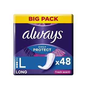 Always Daily Protect Long Intimky S Vůní L 48ks
