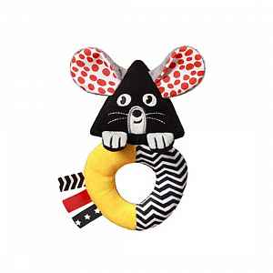 Babyono Kontrastní. smyslové chrastítko Mouse