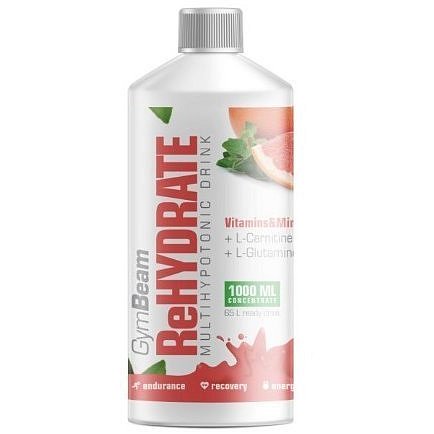 GymBeam ReHydrate 1000 ml pink grapefruit