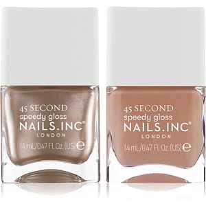 Nails Inc. 45 Second Mocha Mousse sada laků na nehty