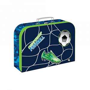 Oxybag Kufřík na výtvarku Fotbal, 34 cm, lamino