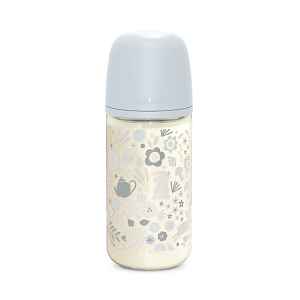 Suavinex Wonderland Skleněná láhev fyziologická SX PRO průtok M 3m+ 240 ml 1 ks liberty modrá