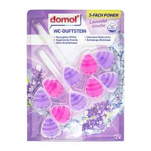 Domol WC Blok 5v1 Levandule 2x 55 g 110 g