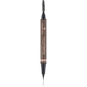essence Microblading tužka na obočí se štětečkem odstín 04 Dark Brown 0.6 ml