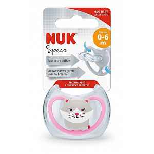 NUK Dudlík Space holka SI V1(0-6m) 1 ks BOX 730467