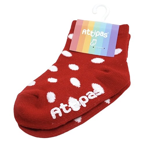 Attipas Ponožky Polka Dot Red