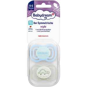 Babydream Dudlík na noc 0 m+, různé druhy 2 ks