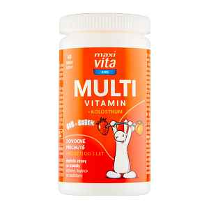 Maxi Vita Multivitamin Kids + kolostrum, doplněk stravy 45 ks