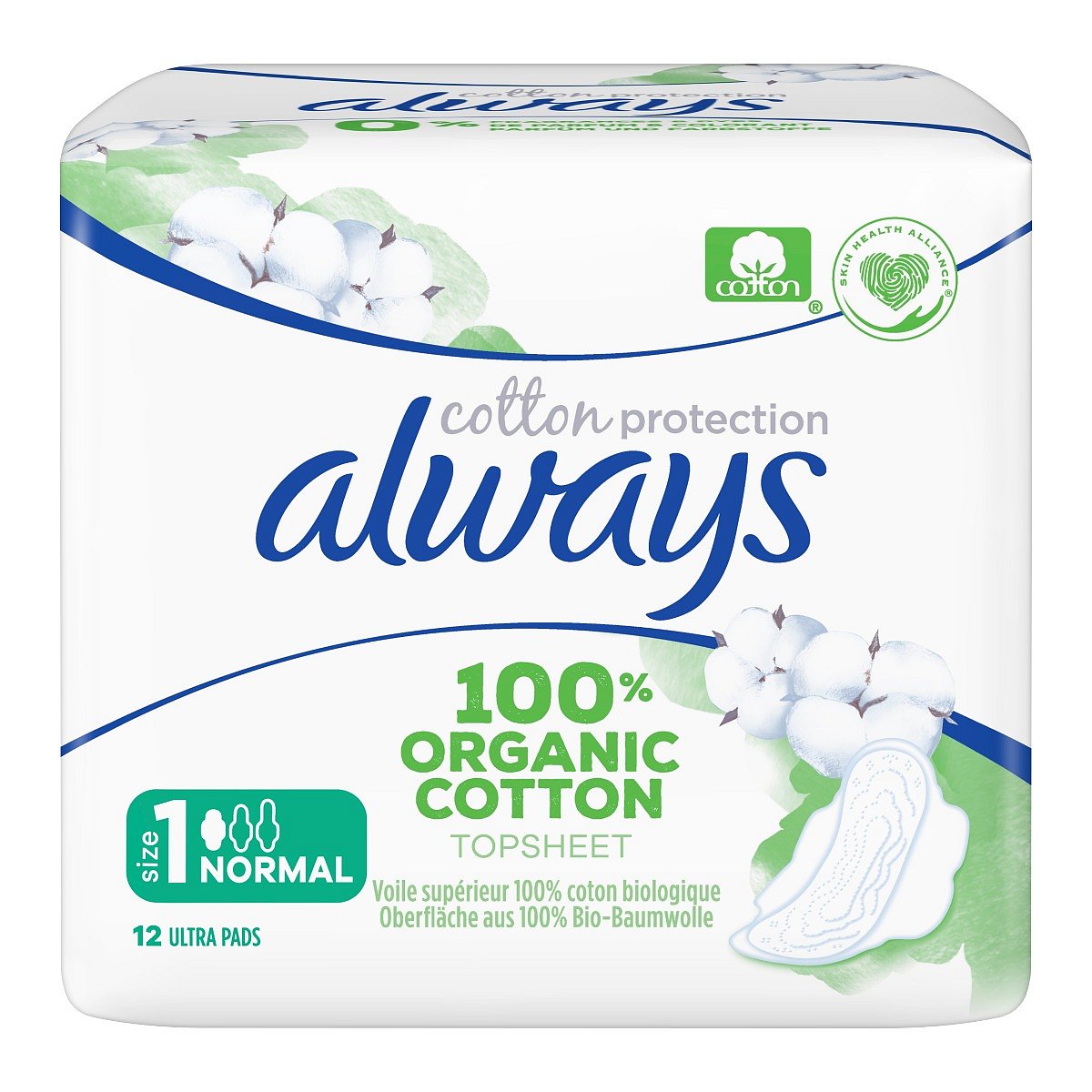 Always Organic Cotton Normal vložky 12 ks