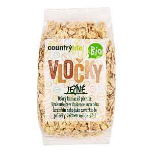 Country Life Vločky ječné BIO 250 g