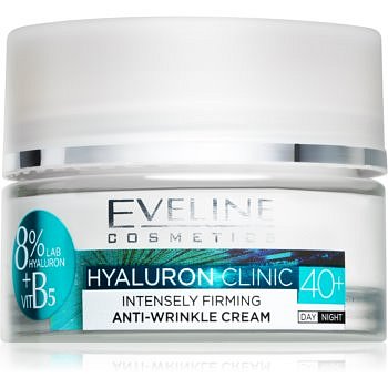 Eveline Cosmetics Hyaluron Clinic intenzivně zpevňující denní a noční krém 40+  50 ml