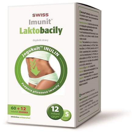 Laktobacily SWISS Imunit tobolky 60 + 12 ZDARMA