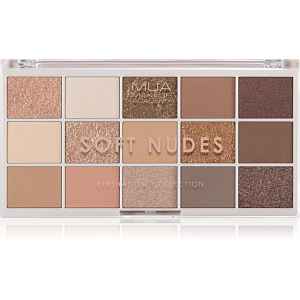 MUA Makeup Academy Eyeshadow Collection 15 Shade Palette paletka očních stínů odstín Soft Nudes 12 g